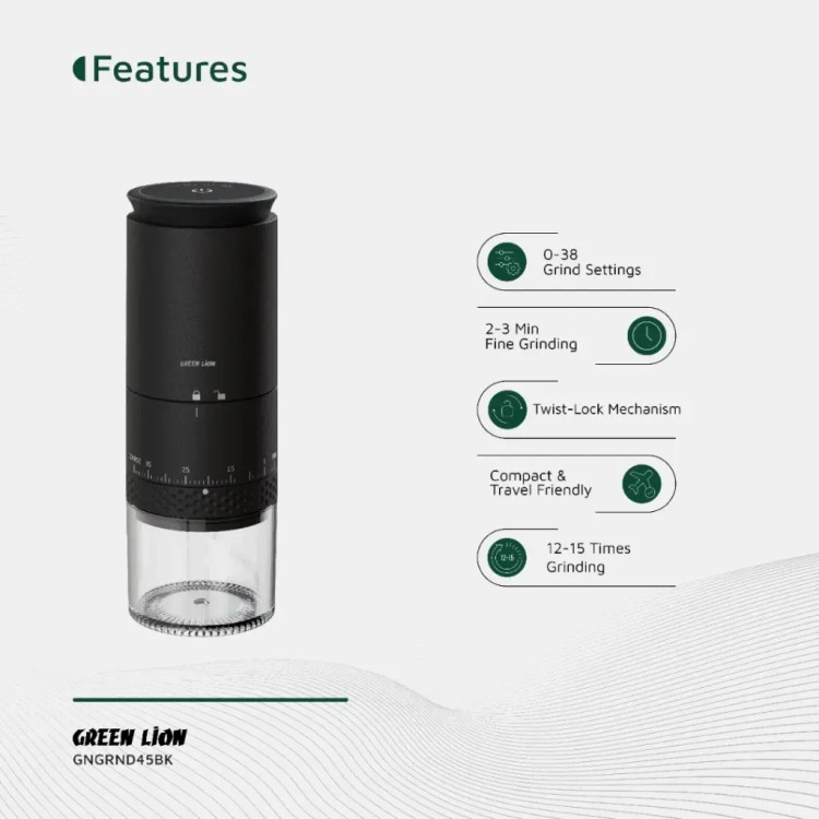 آسیاب قهوه شارژی گرین لاین مدل Grind Pro