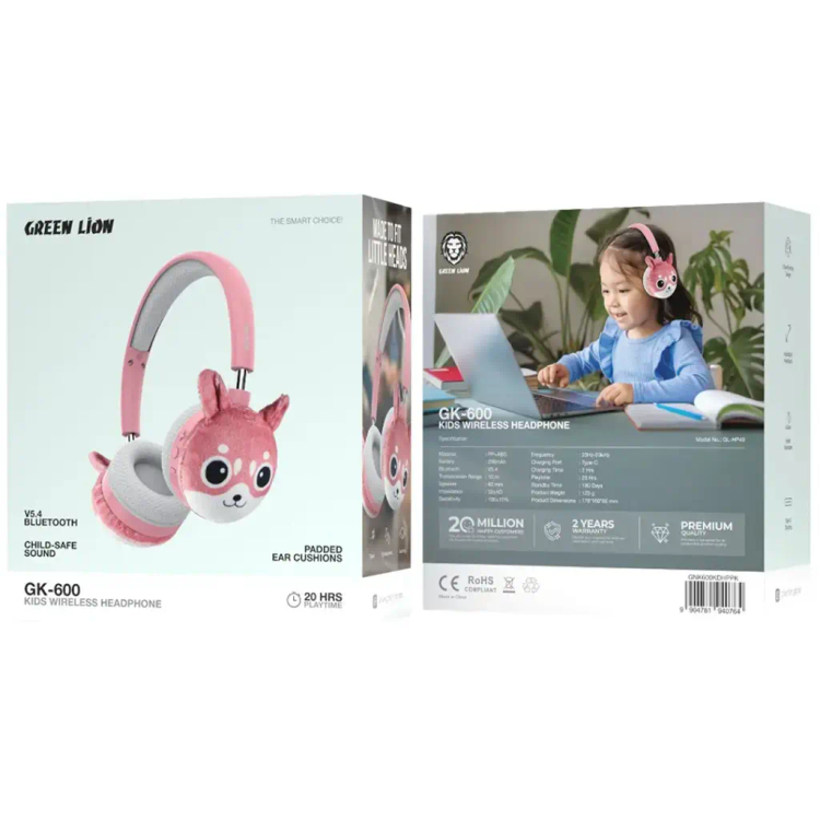 هدفون بیسیم کودکان گرین لاین مدل GK-600
