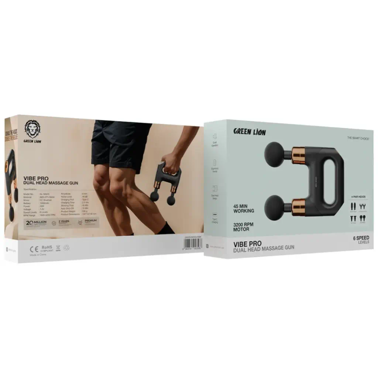 ماساژور تفنگی دو سر گرین لاین مدل Vibe Pro