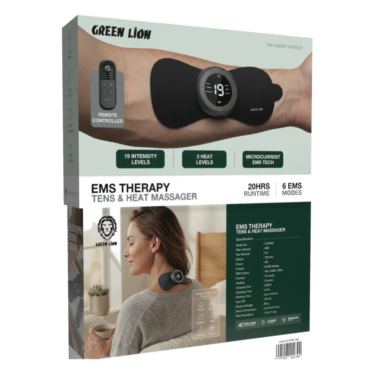 ماساژور گرین لاین با قابلیتهای EMS، TENS و گرمایشی - مشکی