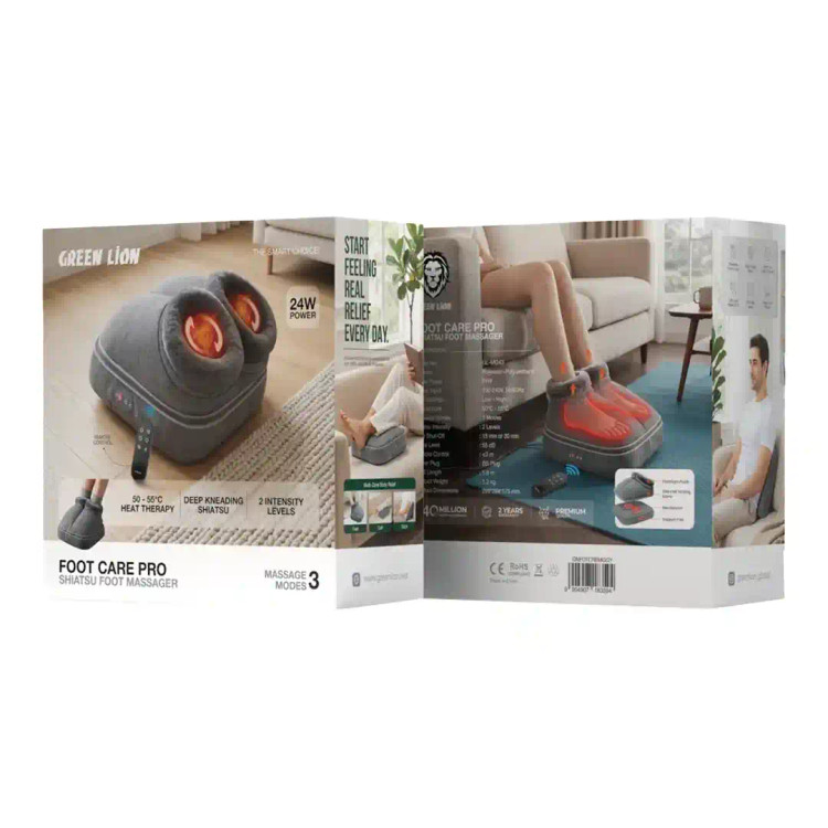 ماساژور پا شیاتسو گرین لاین مدل Foot Care Pro - خاکستری
