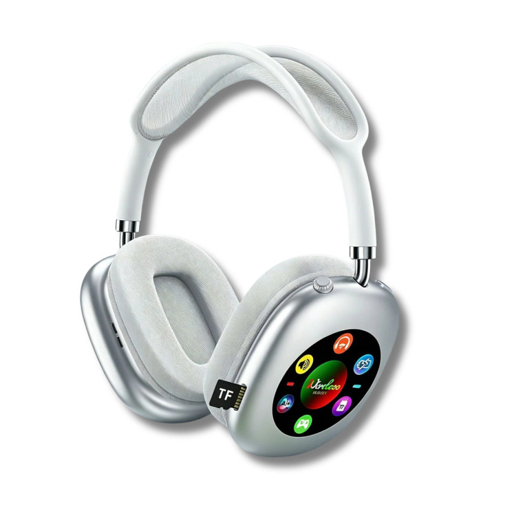 هدفون بلوتوثی هوشمند بیسیم مدل AKZ 619 با نمایشگر دیجیتال RGB و پشتیبانی از کارت حافظه