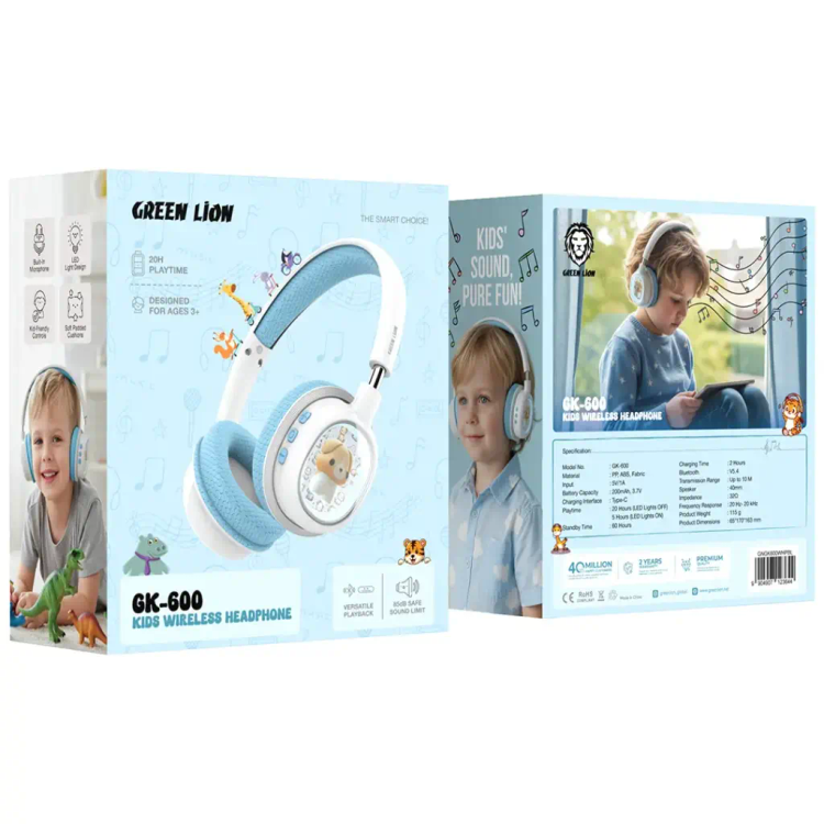 هدفون بیسیم کودکان گرین لاین مدل GK-600