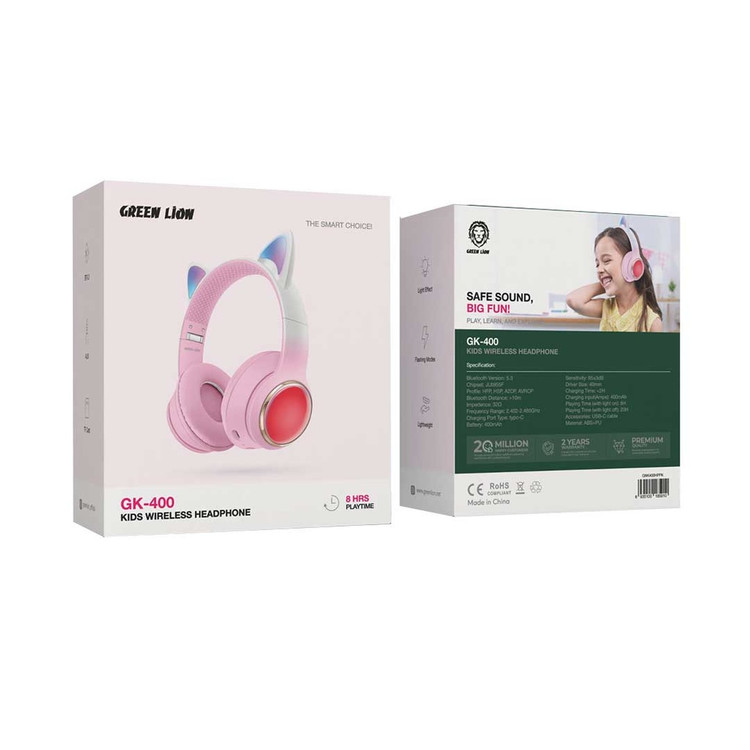 هدفون بیسیم کودکان گرین لاین مدل GK-400
