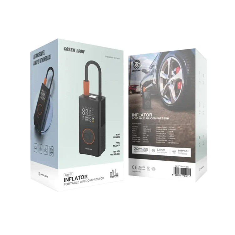 پمپ باد قابلحمل گرین لاین مدل GTI-01IN FLATOR