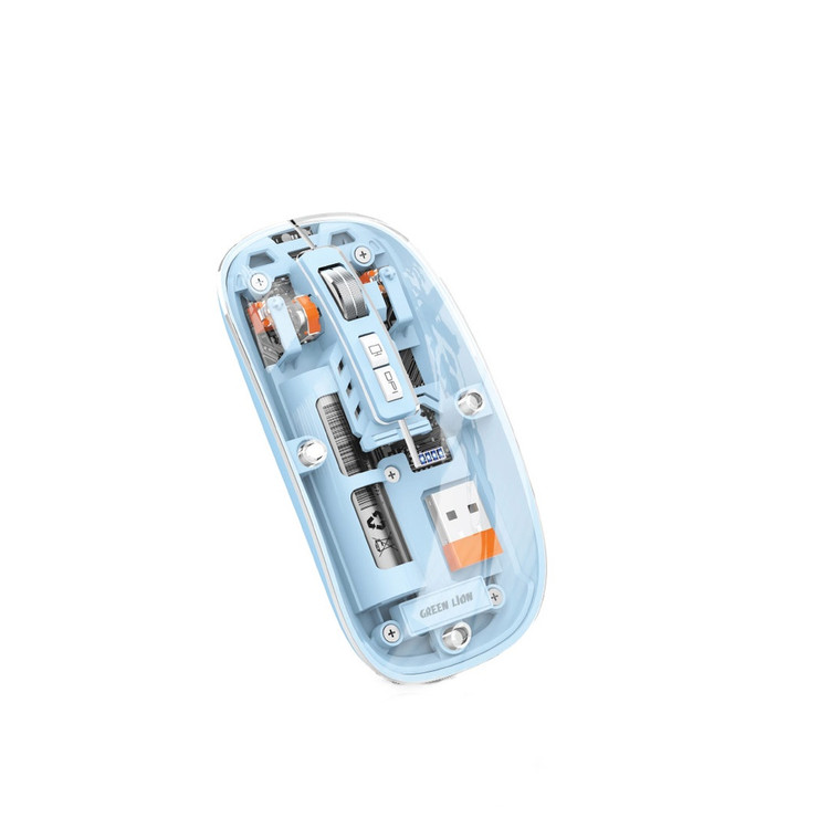 موس بی سیم شفاف گرین لاین مدل Mouse 2 با دقت 1600DPI