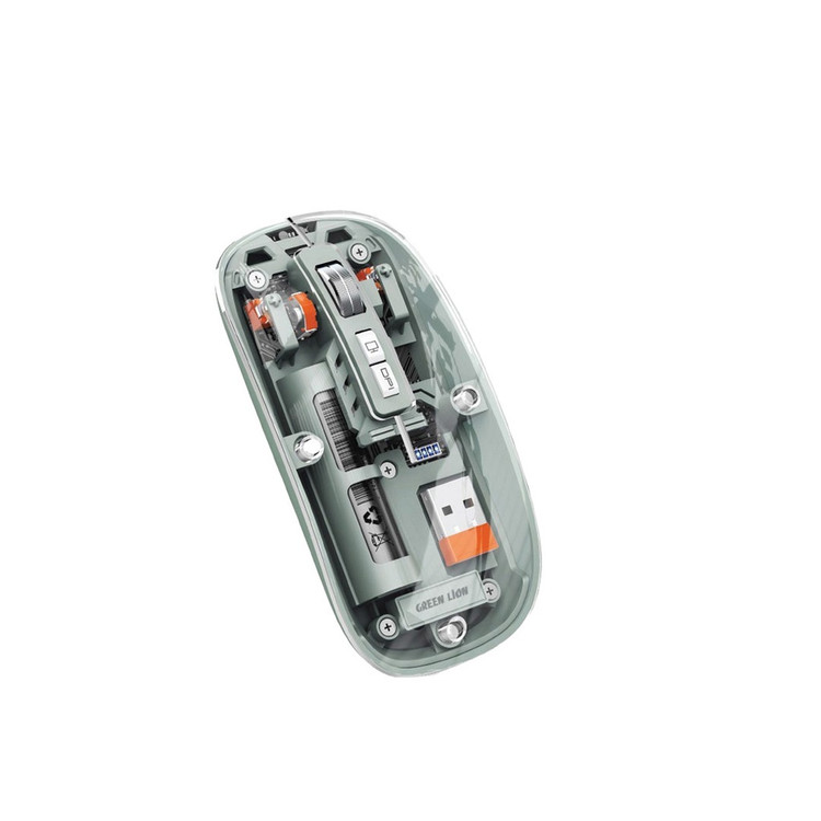 موس بی سیم شفاف گرین لاین مدل Mouse 2 با دقت 1600DPI