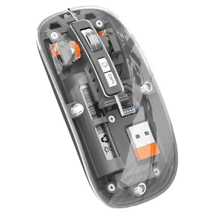 موس بی سیم شفاف گرین لاین مدل Mouse 2 با دقت 1600DPI